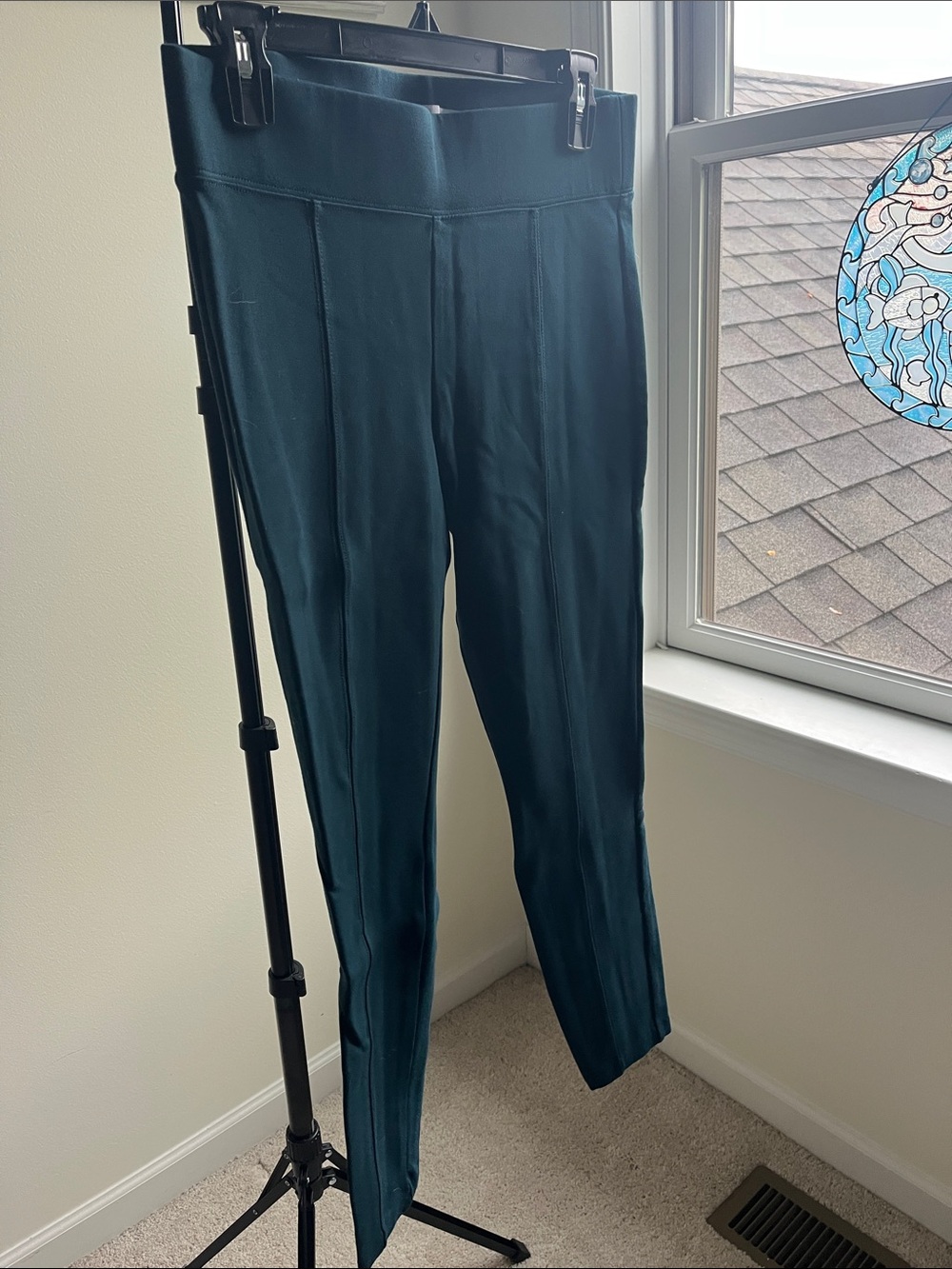 Old Navy Deep Teal Skinny Pull-On Pants